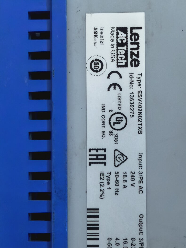 Lenze ESV402N02TXB Used Industrial Automation Spare Part for Industrial Automation