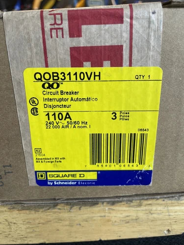 SQUARE D QOB3110VH New