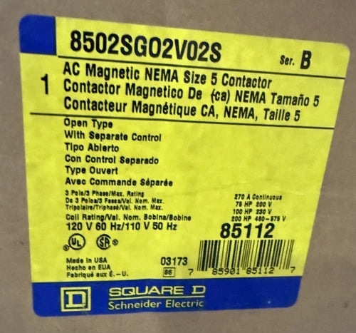 SQUARE D 8502SGO2V02S New