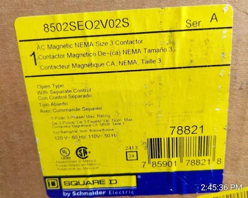 SQUARE D 8502SEO2V02S New