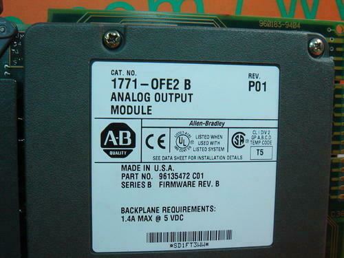 Allen Bradley 1771-OFE2/B 1771OFE2/B