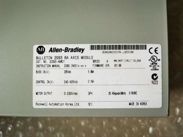 Allen Bradley 2093-am01 2093am01