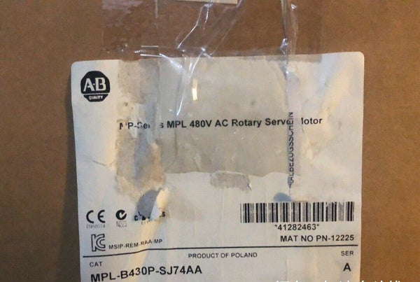 Allen Bradley MPL-B430P-SJ74AA MPLB430PSJ74AA