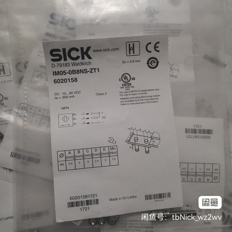 sick IM05-0B8NS-ZT1 new