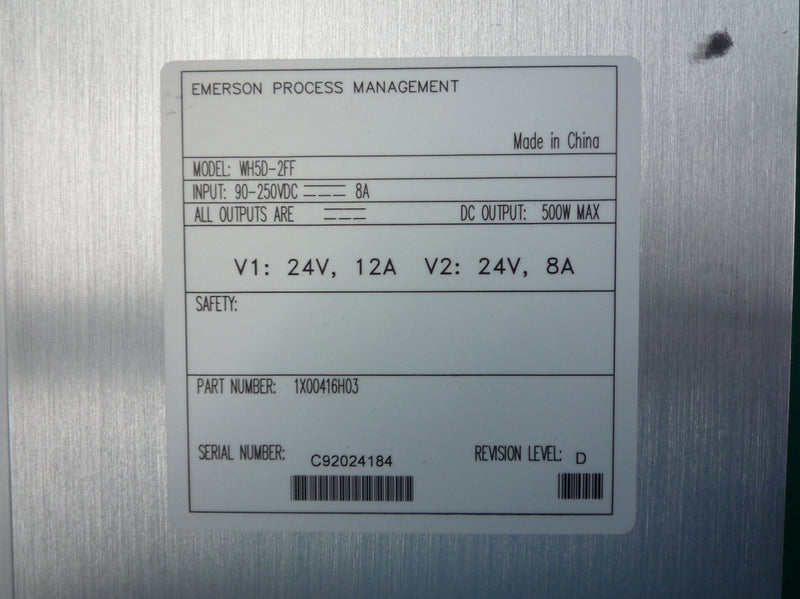 EMERSON 1X00416H03 used