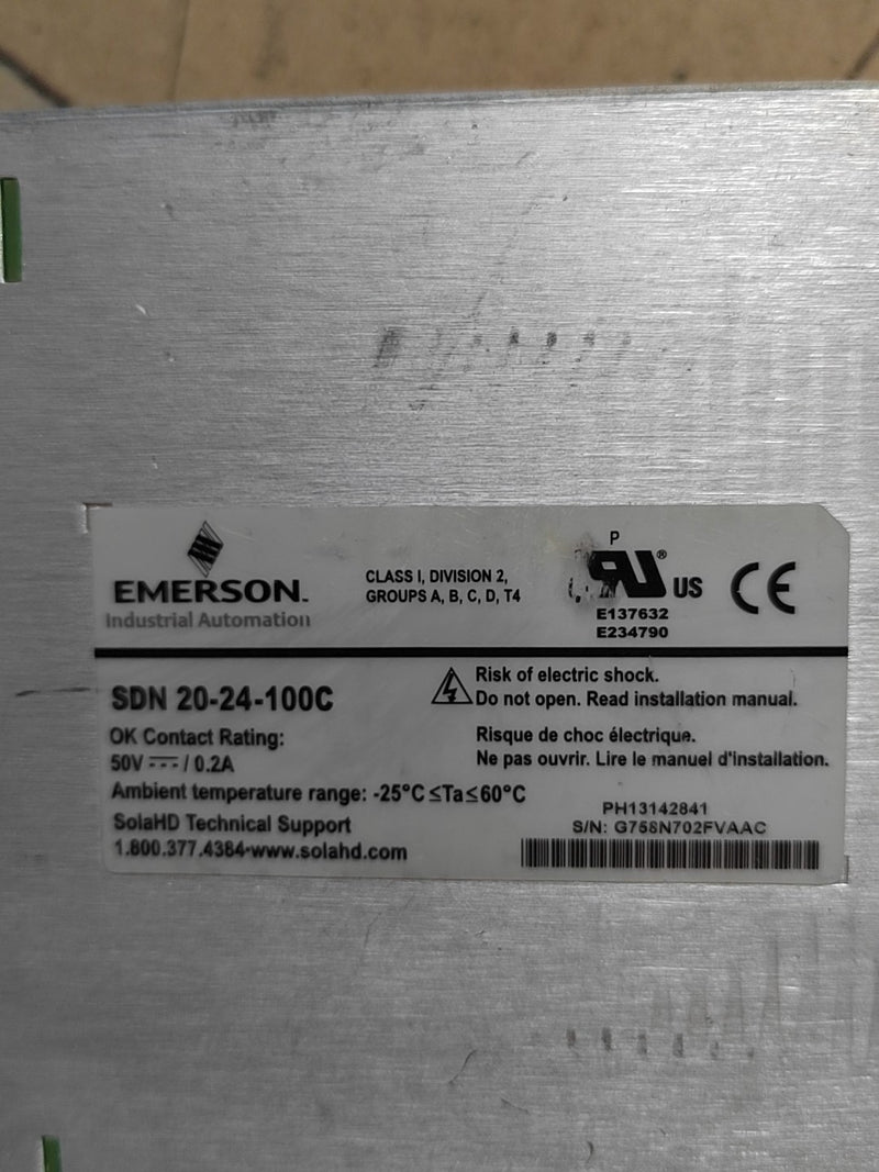 EMERSON SDN20-24-100C used