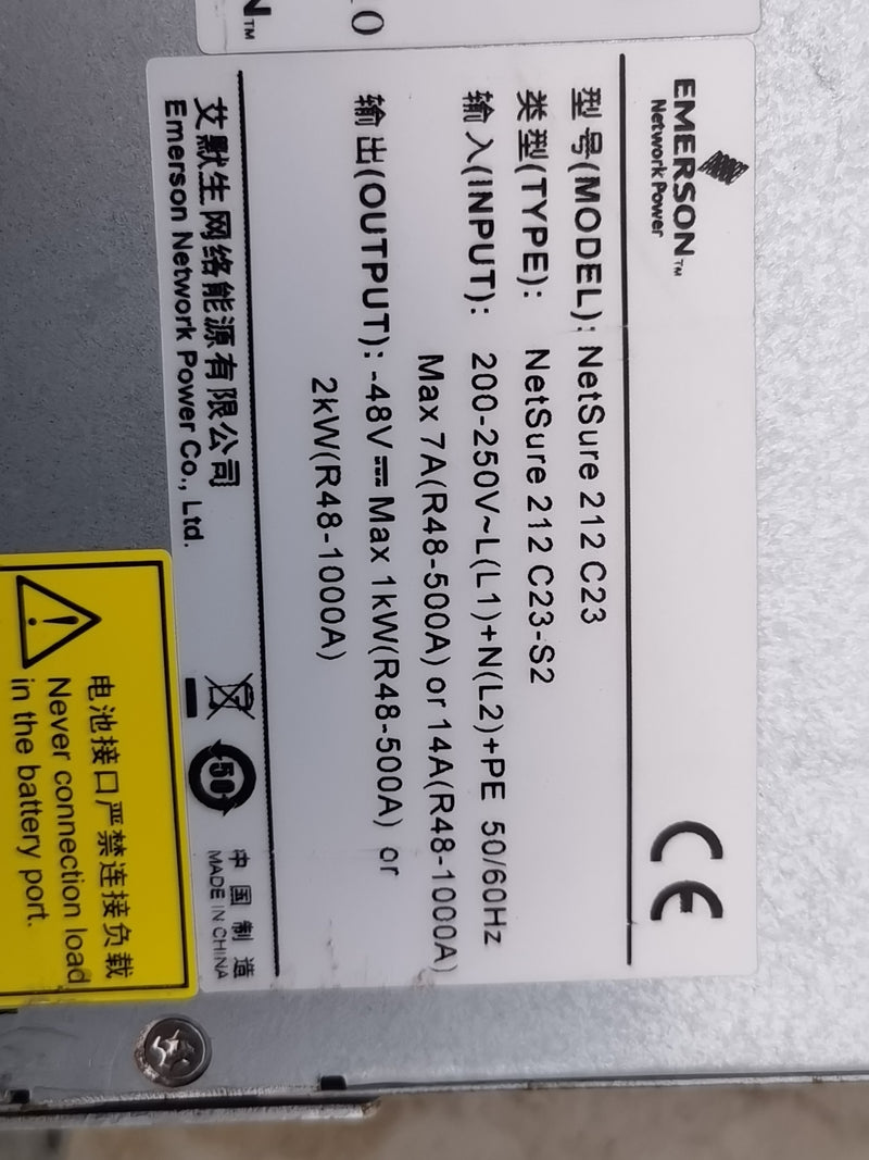 EMERSON NetSure 212 C23-S2 used