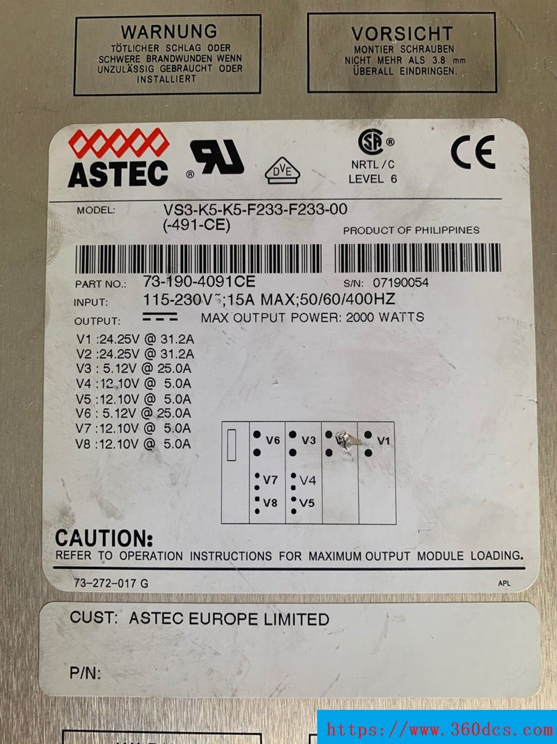 ASTEC VS3-K5-K5-F233-F233-00 VS3K5K5F233F23300