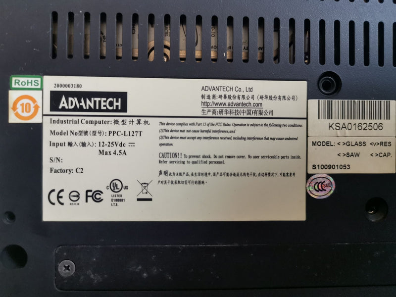 ADVANTECH PPC-L127T PPCL127T