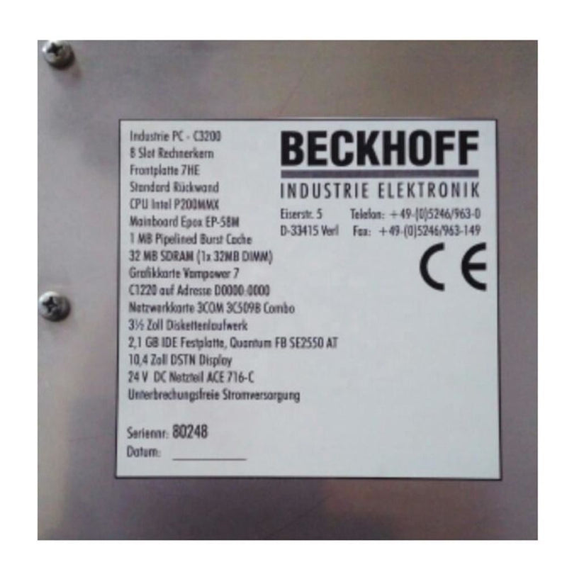 BECKHOFF PC-C3200 Industrial PC