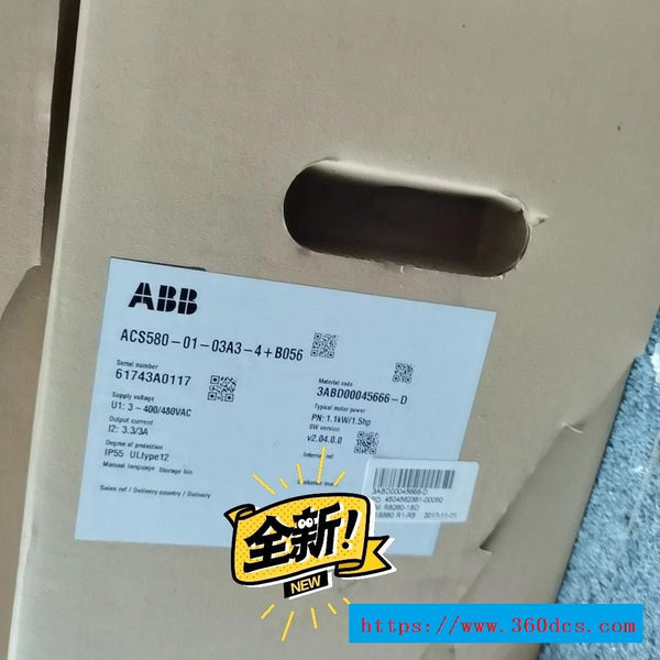 ABB ACS580-01-03A3-4 + B056 new ACS5800103A34B056